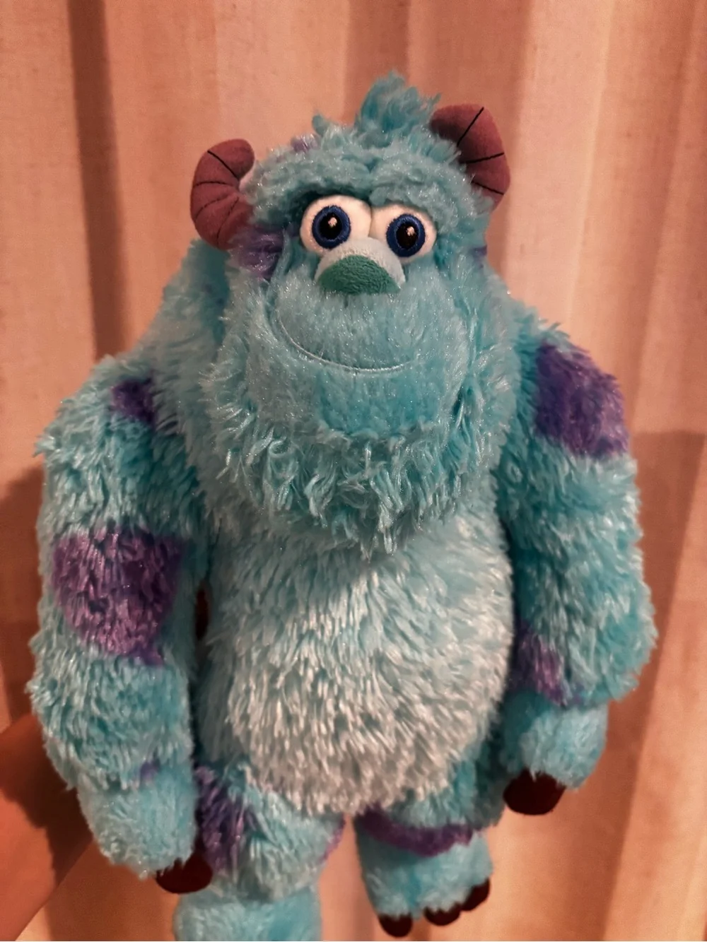 Disney Sulley Plush Toy - Light Blue & Purple Spots